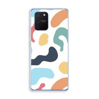 Memphis Shapes Blue: Samsung Galaxy Note 10 Lite Transparant Hoesje