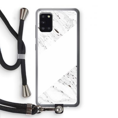 Biggest stripe: Samsung Galaxy A31 Transparant Hoesje met koord