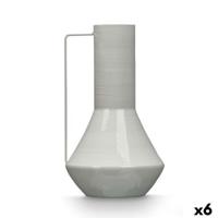 Vaas Gift Decor Grijs Ijzer Kegelvormig 17 x 29 x 7 cm (6 Stuks)