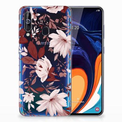 Smartphone hoesje Samsung Galaxy A60 Watercolor Flowers