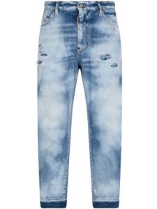 DSQUARED2 jean slim à effet délavé - Bleu