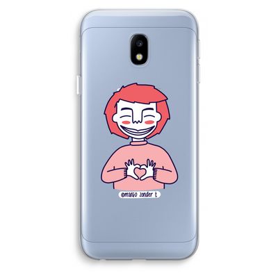 Hartje: Samsung Galaxy J3 (2017) Transparant Hoesje
