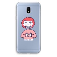 Hartje: Samsung Galaxy J3 (2017) Transparant Hoesje
