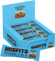 Misfits Vegan Protein Bar White Choc Cookies &apos;N Cream (12 x 45 gr)