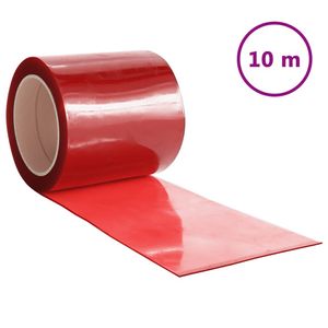 vidaXL Deurgordijn 200x1,6 mm 10 m PVC rood