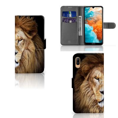 Huawei Y6 (2019) | Telefoonhoesje | Met pasjeshouder | Leeuw