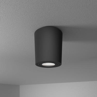 Paxton LED Opbouwspot - 5 Watt 400 Lumen - 6000K daglicht wit - GU10 - Badkamer Opbouwspot - Kantelbaar - Dimbaar - IP65 waterdicht - Rond - Voor binnen en buitengebruik - Zwart