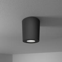 Paxton LED Opbouwspot - 5 Watt 400 Lumen - 6000K daglicht wit - GU10 - Badkamer Opbouwspot - Kantelbaar - Dimbaar - IP65 waterdicht - Rond - Voor binnen en buitengebruik - Zwart