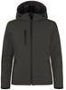 Clique 020953 Padded Hoody Softshell Lady - Donkergrijs - XXL