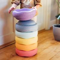 Stapelstein Rainbow Pastel | 6 stuks
