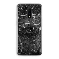 Zwart marmer: OnePlus 7 Transparant Hoesje