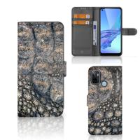 OPPO A53 | OPPO A53s | Telefoonhoesje | Met pasjeshouder | Krokodillenprint