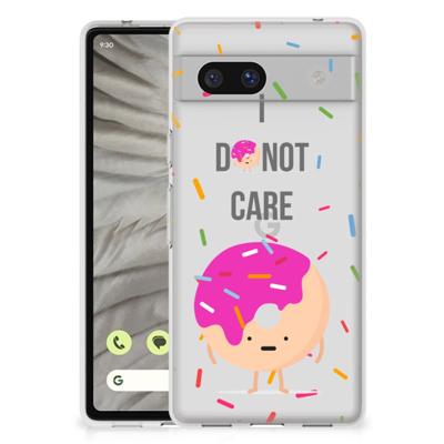 Google Pixel 7A | Siliconen Case | Donut Roze