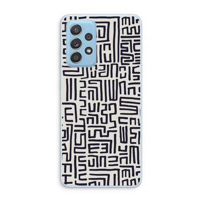 Moroccan Print: Samsung Galaxy A73 Transparant Hoesje