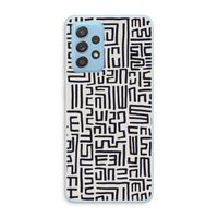 Moroccan Print: Samsung Galaxy A73 Transparant Hoesje
