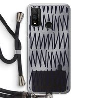Marrakech Zigzag: Huawei P Smart (2020) Transparant Hoesje met koord