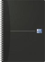 Oxford Office Essentials spiraalschrift, 180 bladzijden, ft A4, geruit 5 mm, zwart