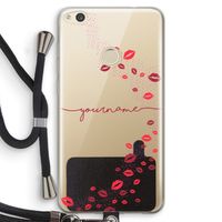 Kusjes: Huawei Ascend P8 Lite (2017) Transparant Hoesje met koord