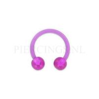 Circulair barbell 1.2 mm acryl paars