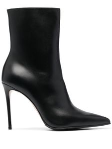 Le Silla bottines Eva 110 mm en cuir - Noir