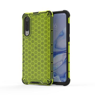 Voor Xiaomi mi 9 Lite schokbestendige honingraat PC + TPU case (groen)