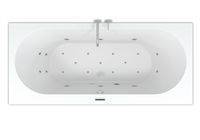 Riho Carolina Easypool ligbad 180x80cm met whirlpool systeem 6+4+2 hydro en 12 aero jets - thumbnail