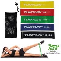 Tunturi Weerstandsbanden Set - Fitness elastiek - resistance band - 5 stuks - thumbnail