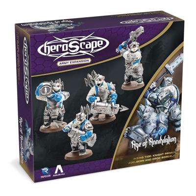 Heroscape Expansion Rising Tide - Knight Primus Adelbern & Ordo Borealis Army *English Version*