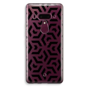 Crazy pattern: HTC U12+ Transparant Hoesje