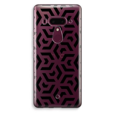 Crazy pattern: HTC U12+ Transparant Hoesje