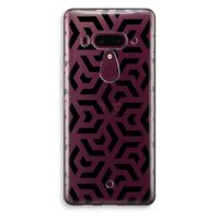 Crazy pattern: HTC U12+ Transparant Hoesje