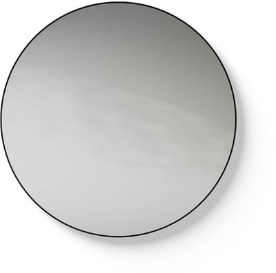 LoooX Black Line Round ronde spiegel Ø80cm zwart