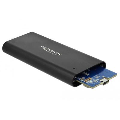 Delock 42614 Externe behuizing voor M.2 PCIe NVMe SSD USB-C, M.2 M.2 PCIe NVMe 2260, 2280, 2242 42614