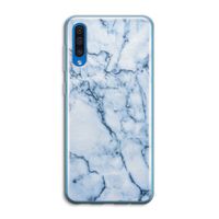 Blauw marmer: Samsung Galaxy A50 Transparant Hoesje