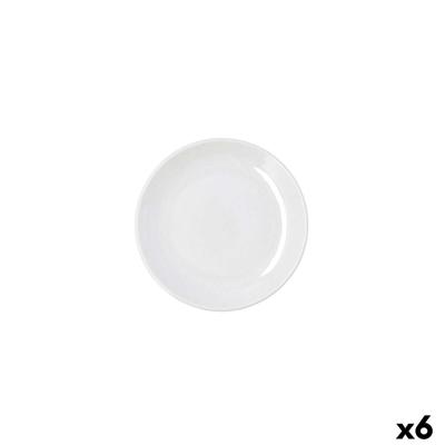 Eetbord Bidasoa Harmony Hydrozero Wit Keramisch Ø 15 cm (6 Stuks)