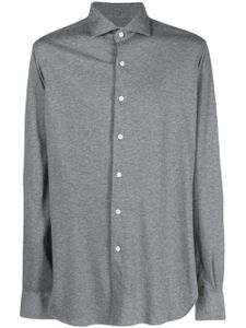 Orian chemise chiné à col italien - Gris