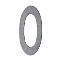 Intersteel huisnummer 150mm - PVD RVS getrommeld