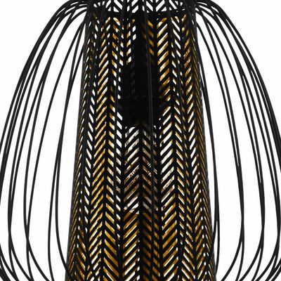 Eglo Hanglamp Curasao staal zwart/staal,textiel zwart,goud