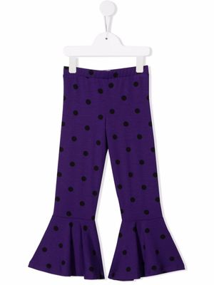 WAUW CAPOW by BANGBANG pantalon Move à ourlet péplum - Violet