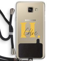 Amber Script: Samsung Galaxy A5 (2016) Transparant Hoesje met koord