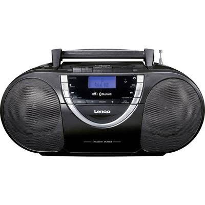 Lenco SCD-6900BK - Tragbarer Radio-CD-Player mit DAB+ und Kassette - Grau Discman Zwart