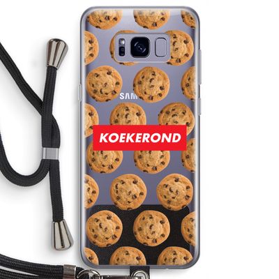 Koekerond: Samsung Galaxy S8 Transparant Hoesje met koord