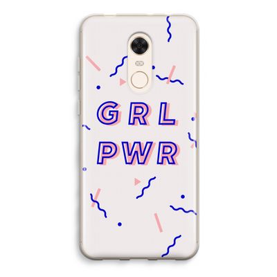GRL PWR: Xiaomi Redmi 5 Transparant Hoesje