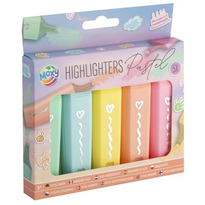 Creative Craft Group Moxy 6 markeerstiften pastel