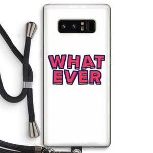 Whatever: Samsung Galaxy Note 8 Transparant Hoesje met koord