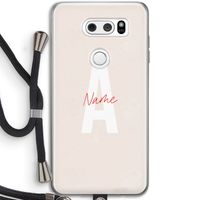Strawberry Milkshake: LG V30 Transparant Hoesje met koord