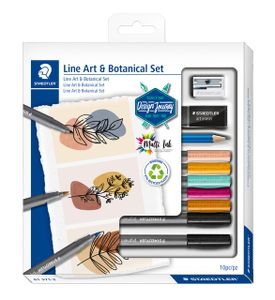 Brushletteringset Staedtler Design Journey art & botanical 10-delige set