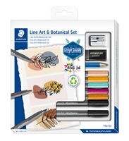 Brushletteringset Staedtler Design Journey art & botanical 10-delige set - thumbnail