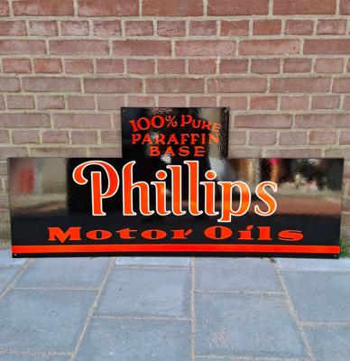 Phillips Motor Oils Groot Stalen Bord - 122 x 56cm