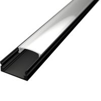 Velvalux LED Strip Profiel Zwart Aluminium 1m - Opbouw 17.4x7mm